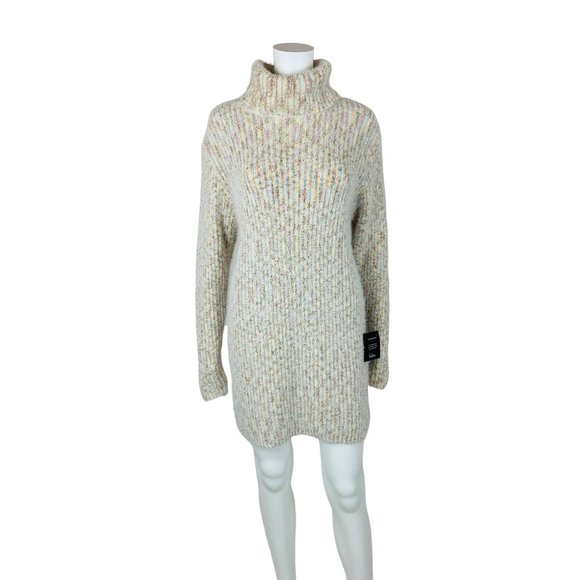 Lulus Sweater Dress Women's Size XS Sweet Whispers Multicolored Eyelash Knit Tur - Picture 1 of 11